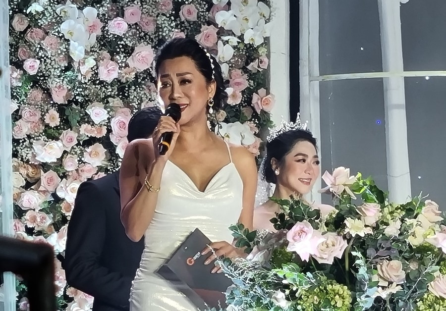 MC Ky Duyen and the stars attended the wedding of Ha Thanh Xuan with her rich husband i