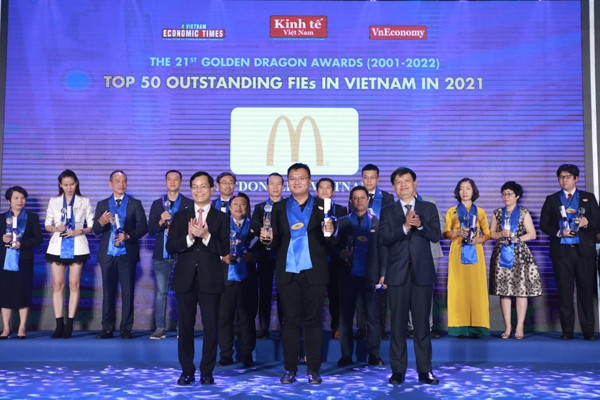 McDonald’s Việt Nam nhận giải Rồng Vàng năm thứ 4 liên tiếp