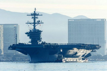 Mỹ điều nhóm tác chiến tàu sân bay tới gần bán đảo Triều Tiên