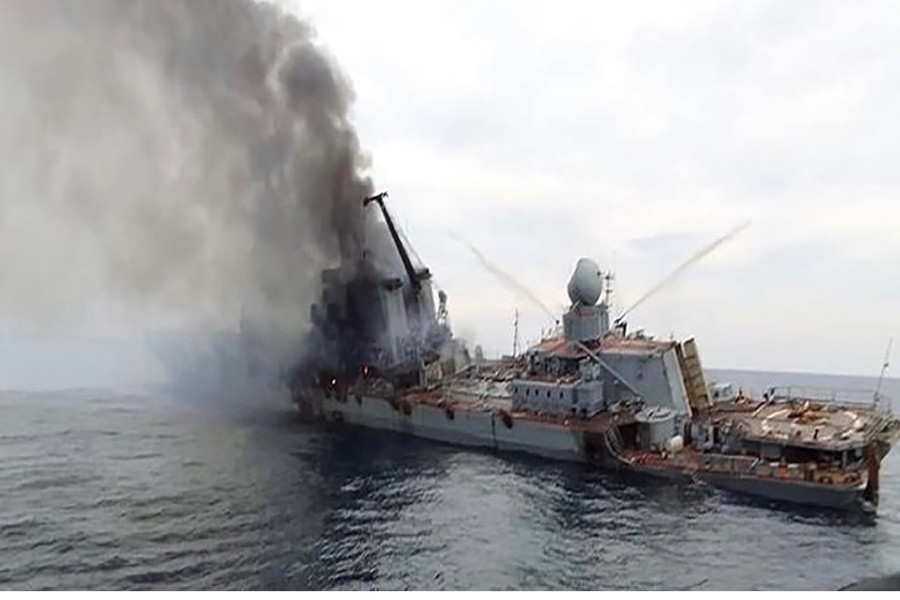 Mỹ tiết lộ 'giúp' Ukraine đánh chìm soái hạm Moskva của Nga