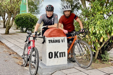 Nhân viên PV GAS tận hưởng 2.400 km đạp xe xuyên Việt
