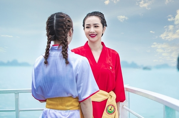 'Nữ hoàng Wushu' Thúy Hiền làm MV cổ động SEA Games 31