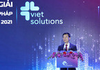 Bộ trưởng Nguyễn Mạnh Hùng phát biểu tại Lễ trao giải Viet Solutions 2021