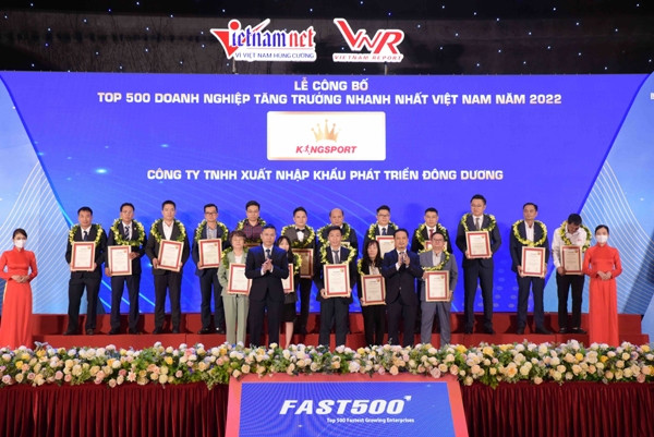 Tập đoàn Đông Dương đạt Top 500 doanh nghiệp tăng trưởng nhanh nhất Việt Nam 2022