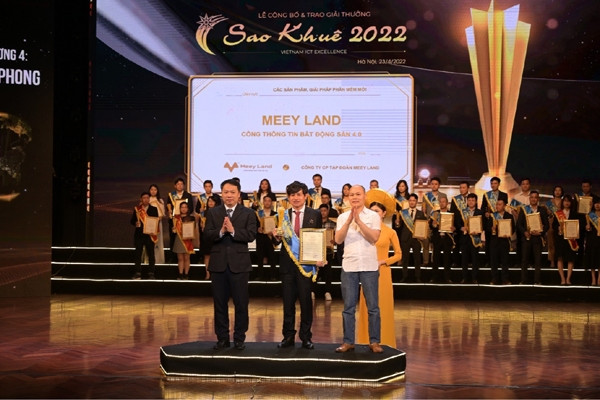 Tập đoàn Meey Land nhận Giải thưởng Sao Khuê 2022