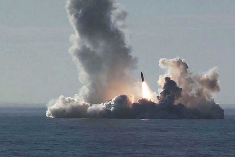 Russian submarine fires cruise missiles at Ukraine, NATO promises to support Kiev for many years