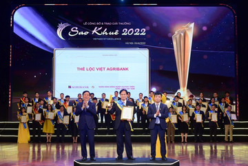 Thẻ Agribank Lộc Việt đạt giải thưởng Sao Khuê 2022