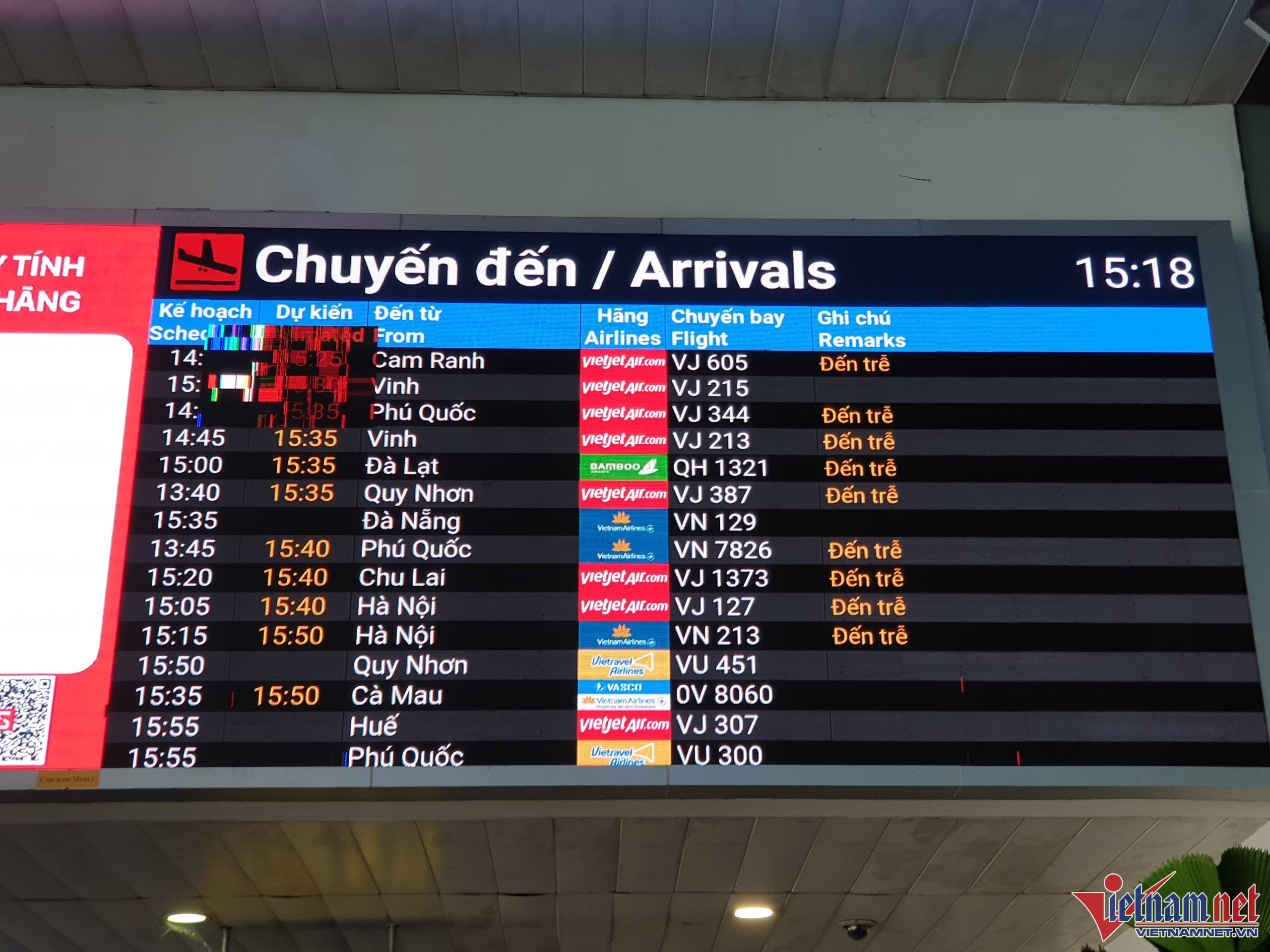 7 chuyến bay đến Tân Sơn Nhất phải hạ cánh sân bay khác vì mưa giông lớn - VietNamNet