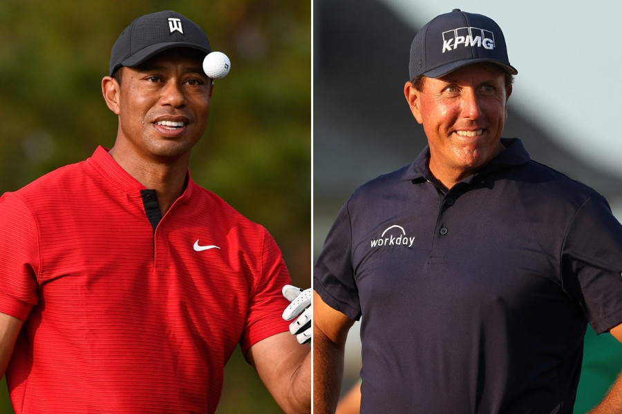 Tiger Woods và Phil Mickelson tham dự U.S. Open