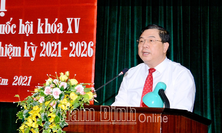 Tổng kết công tác bầu cử Đại biểu Quốc hội khoá XV và Đại biểu HĐND các cấp tỉnh Nam Định