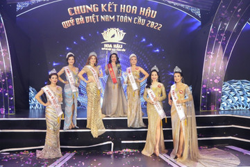 Trần Thị Ái Loan đăng quang Hoa hậu quý bà Việt Nam toàn cầu 2022