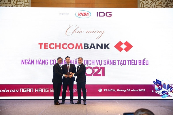 Ứng dụng Techcombank Mobile được vinh danh ‘Sản phẩm dịch vụ sáng tạo tiêu biểu’