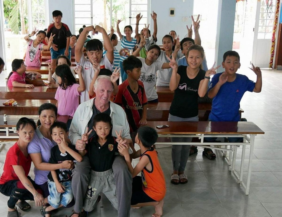 Mathew Keenan is regarded as the second father of children of Agent Orange dioxin victims in Da Nang