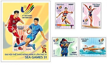 Vietnam releases special stamps to welcome SEA Games