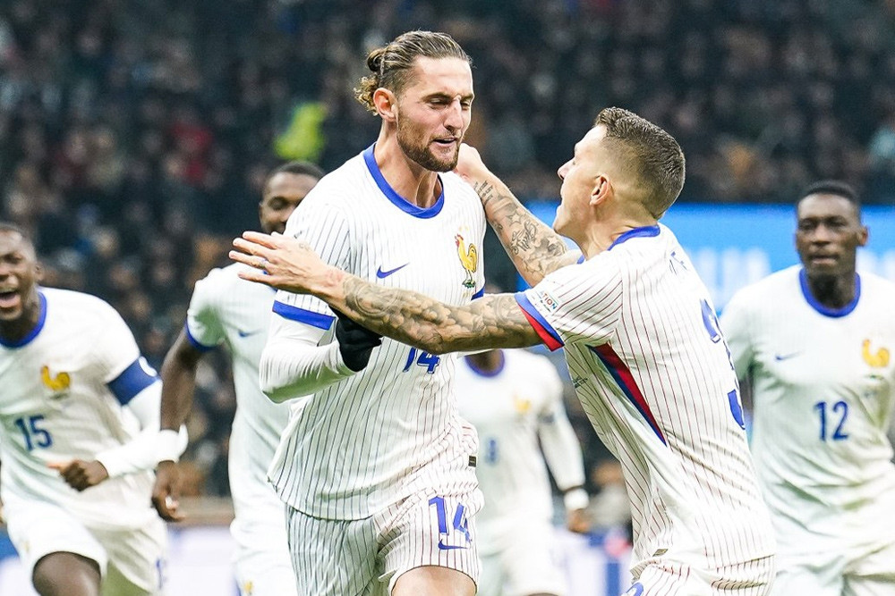  Tuyển Pháp hạ gục Italy nhờ cú đúp của Rabiot