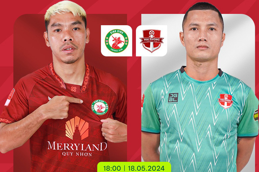  Trực tiếp bóng đá Bình Định vs Hải Phòng: Thế trận sôi động (H1)