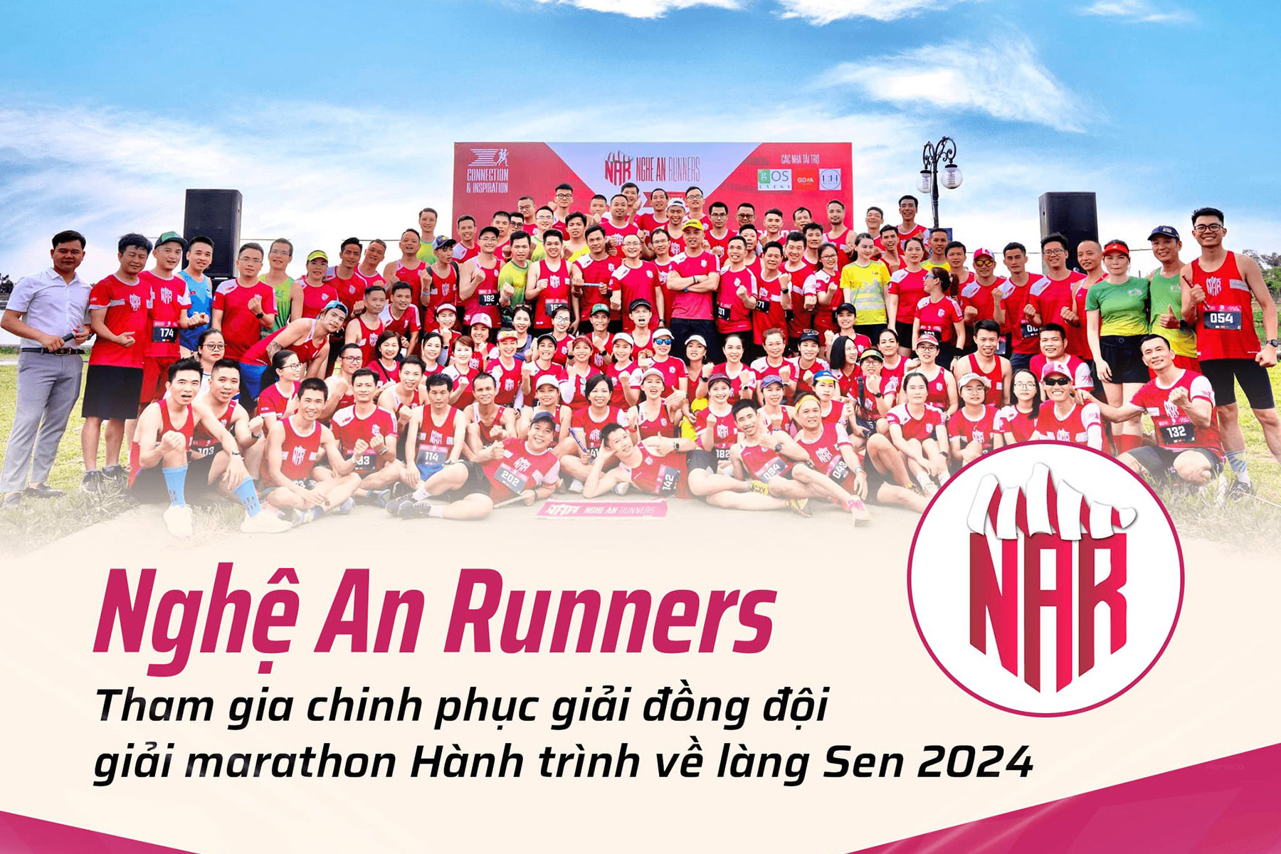  CLB Nghệ An Runners 'vô địch' số lượng VĐV tại Hành trình về Làng Sen 2024