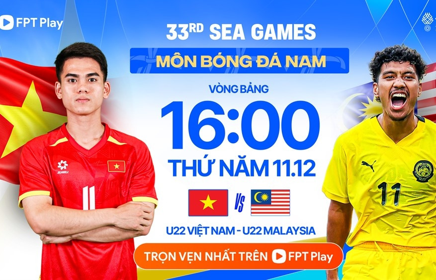 Xem trực tiếp bóng đá U22 Việt Nam vs U22 Malaysia ở kênh nào?
