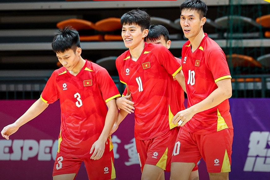 Futsal Nam Việt Nam thắng trận chia tay SEA Games 33