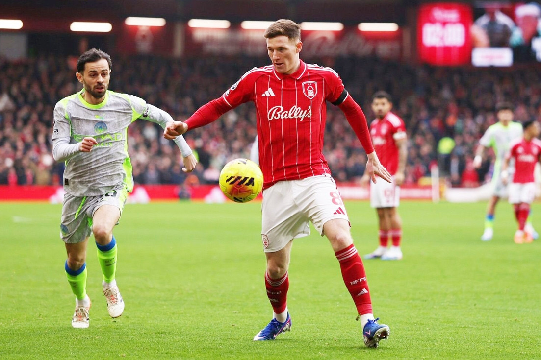 Trực tiếp Nottingham Forest 0-0 Man City: Thế trận hấp dẫn (H1)