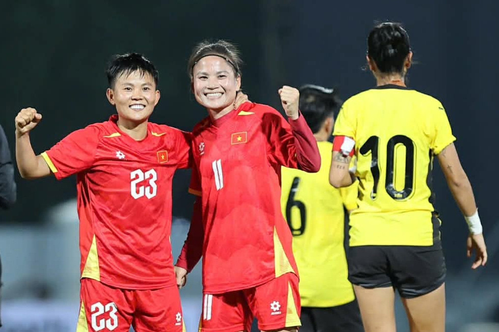 Tuyển nữ Việt Nam đại thắng 7-0 mở màn SEA Games 33
