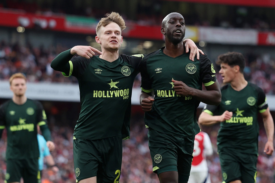 Kết quả bóng đá Arsenal 1-1 Brentford, vòng 32 Ngoại hạng Anh