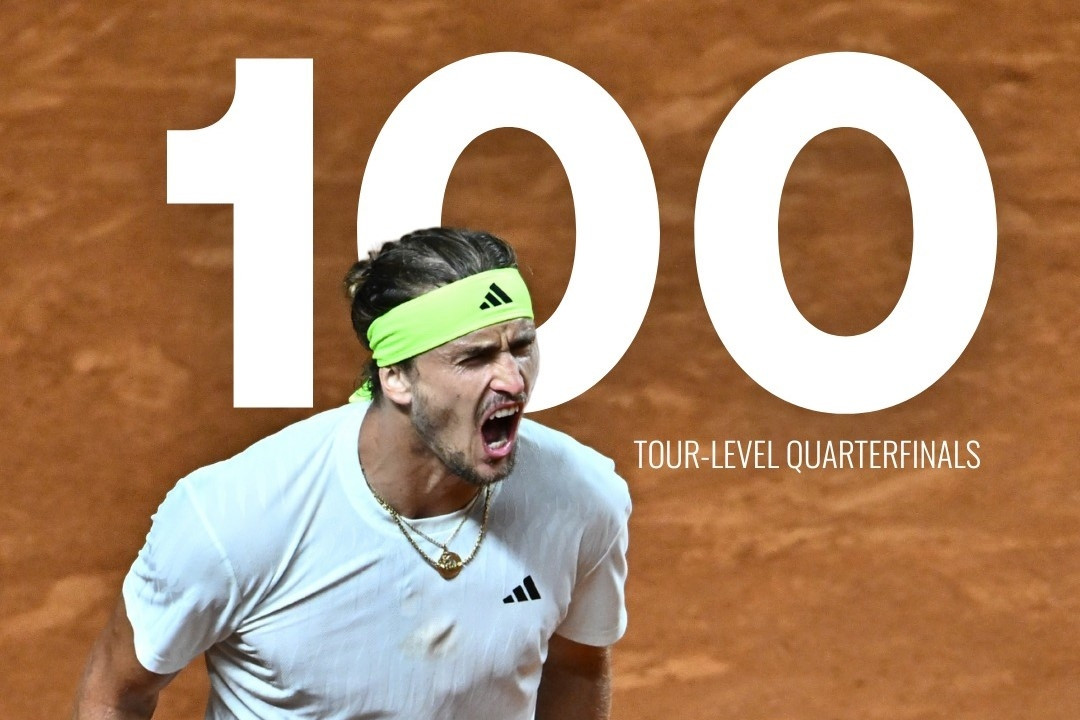 Medvedev bị loại khỏi Rome Open, Zverev đạt cột mốc đặc biệt