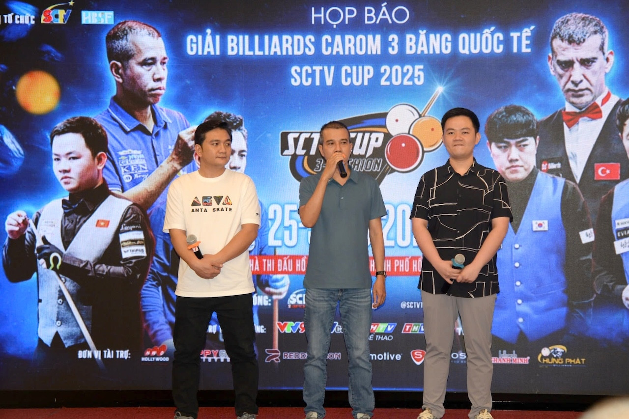 Trần Quyết Chiến đấu giải billiards carom 3 băng có tiền thưởng nửa tỷ đồng