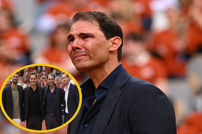Rafael Nadal khóc nức nở, được "Big Four" tôn vinh