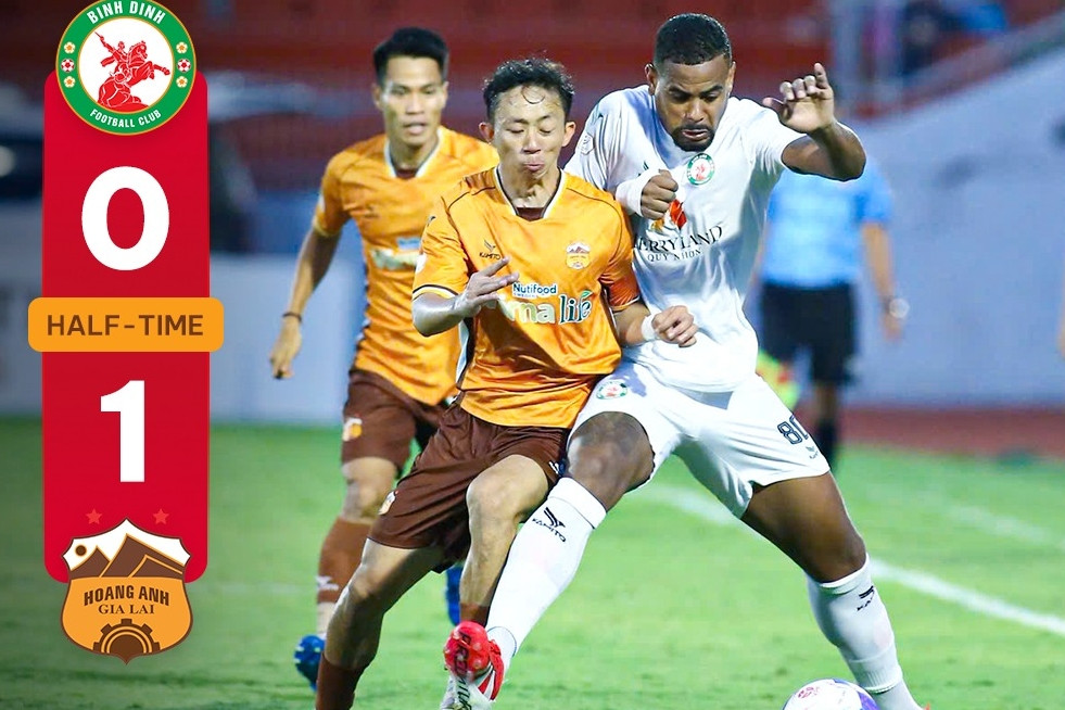 Trực tiếp bóng đá Bình Định 2-1 HAGL: Kịch tính phút bù giờ