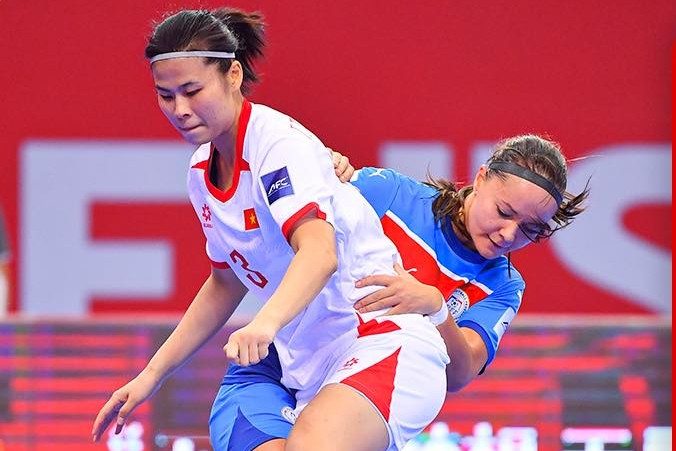 Trực tiếp bóng đá futsal nữ Việt Nam 1-0 Philippines: Thanh Hằng mở tỷ số