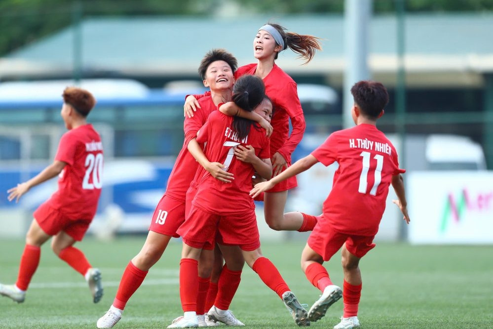 Hà Nội vô địch lượt đi giải U16 bóng đá nữ quốc gia 2025