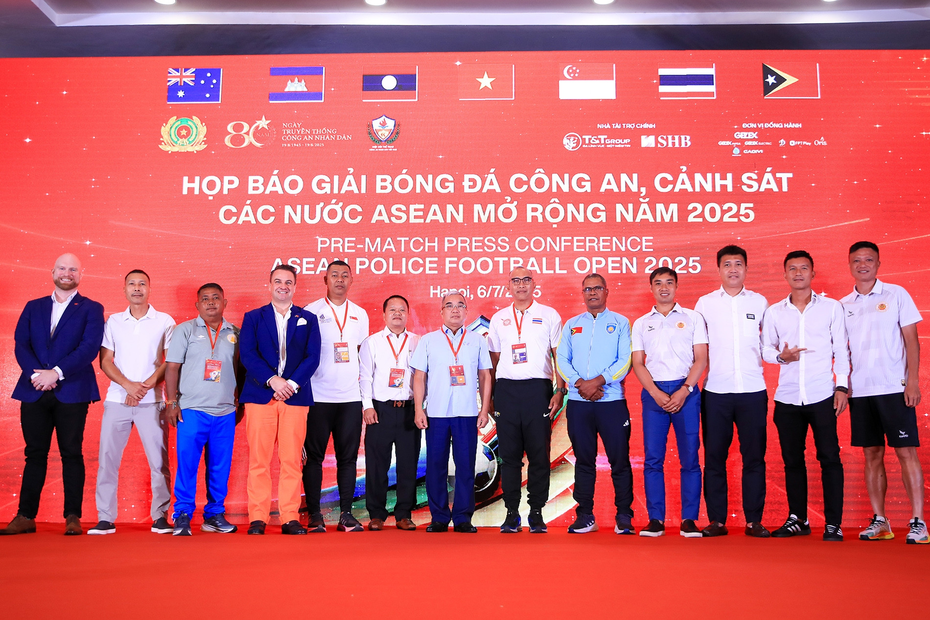 8 đội dự giải bóng đá Công an - Cảnh sát ASEAN 2025