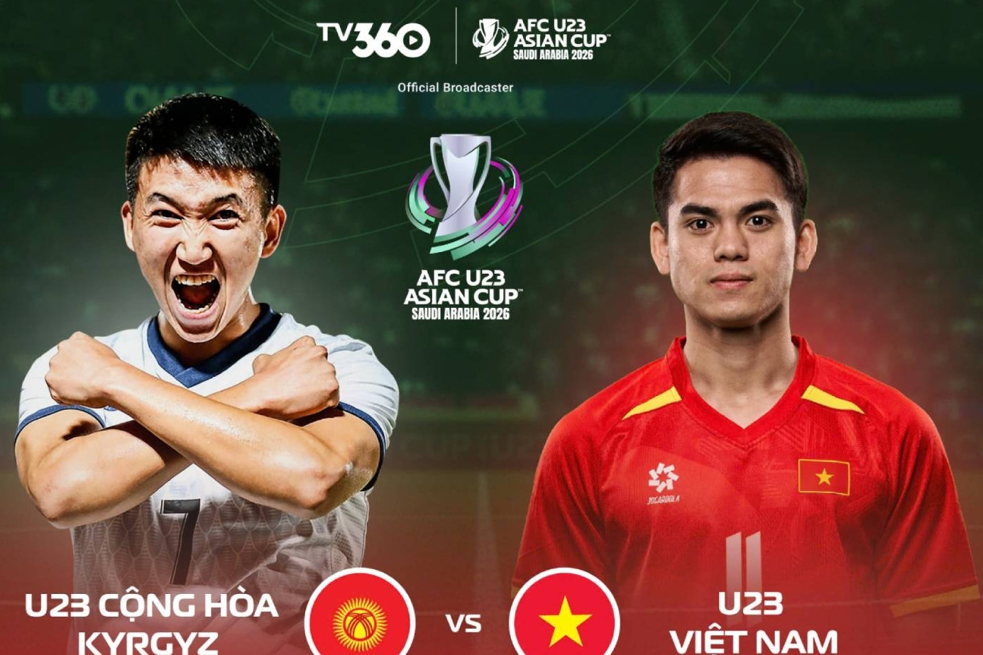 Link xem trực tiếp U23 Việt Nam vs U23 Kyrgyzstan: VCK U23 châu Á 2026
