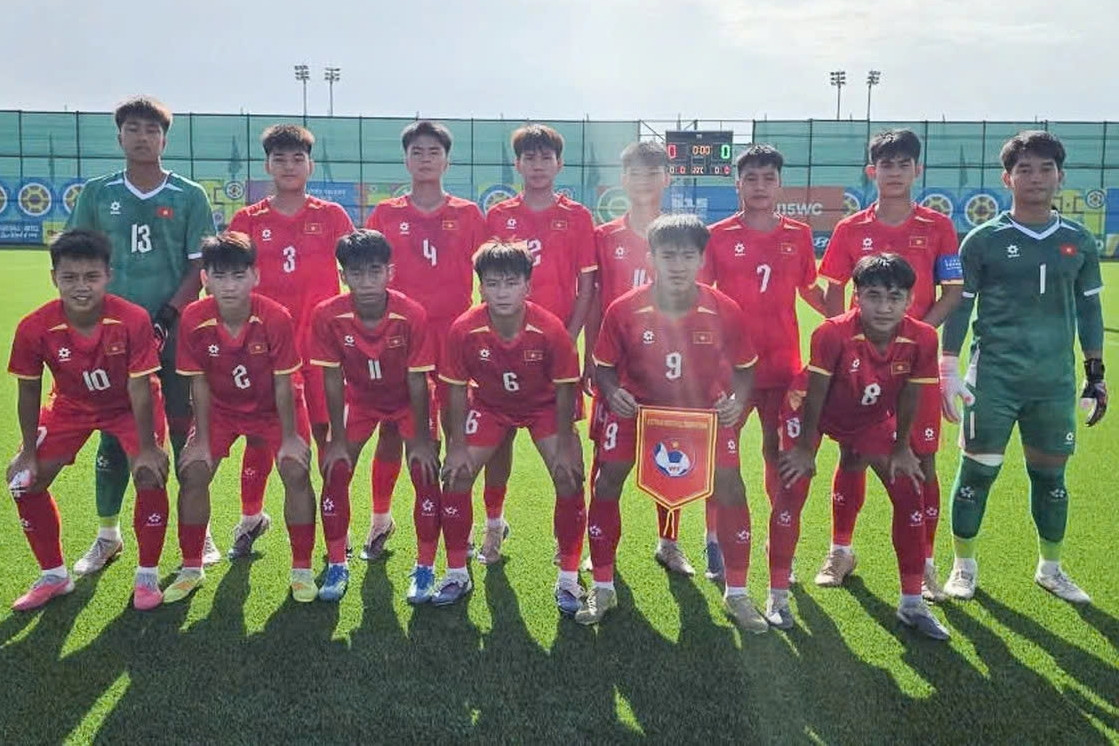U15 Việt Nam thắng hai trận liên tiếp ở World Cup 2026