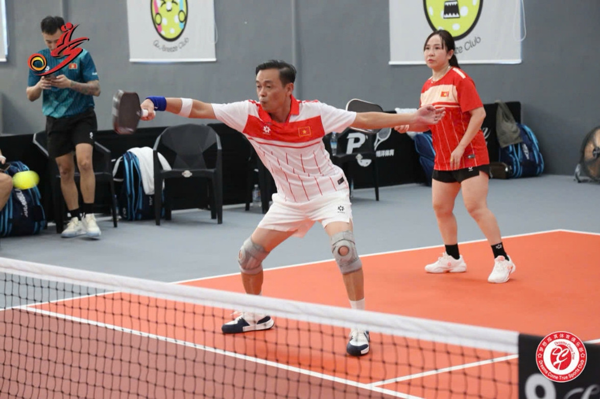Việt Nam giành ngôi nhất toàn đoàn tại giải Pickleball Bắc Hải mở rộng