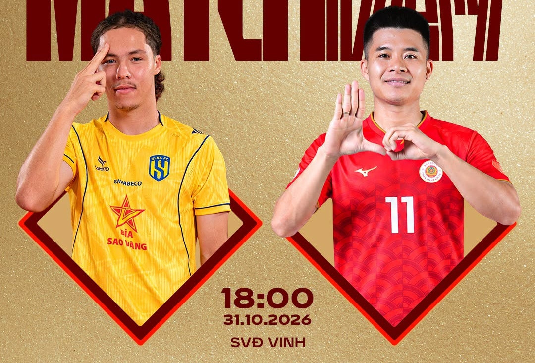 Trực tiếp bóng đá SLNA vs CAHN: Quyết đấu vì ngôi đầu
