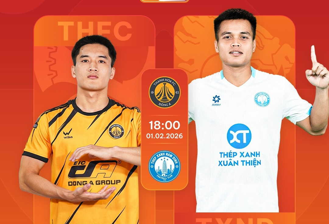 Trực tiếp bóng đá Thanh Hóa vs Nam Định: Ngọc Mỹ đối đầu Tuấn Anh