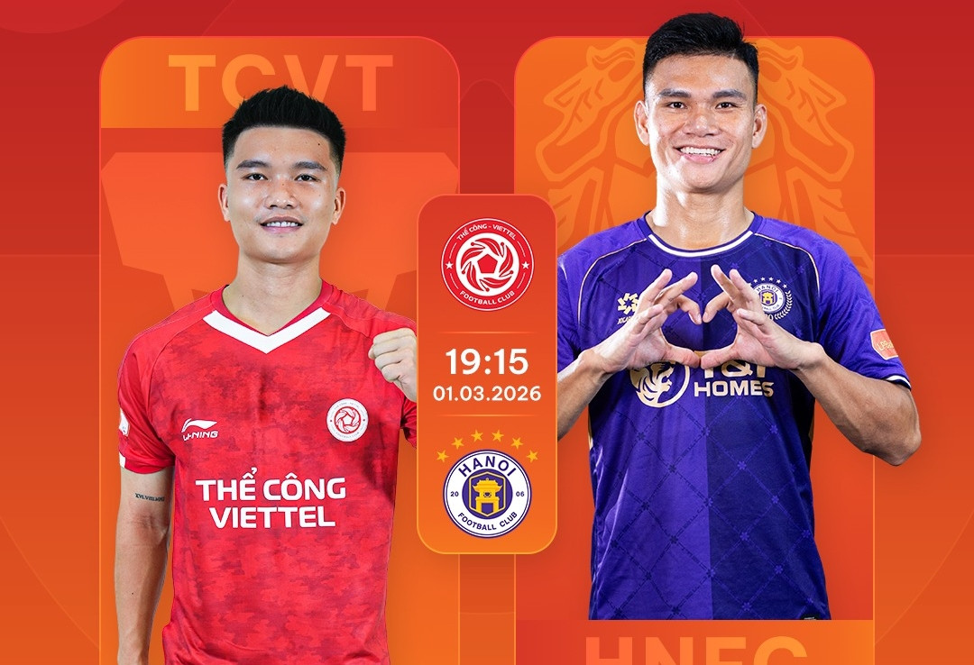 Trực tiếp bóng đá Thể Công Viettel vs Hà Nội: Rực lửa Hàng Đẫy