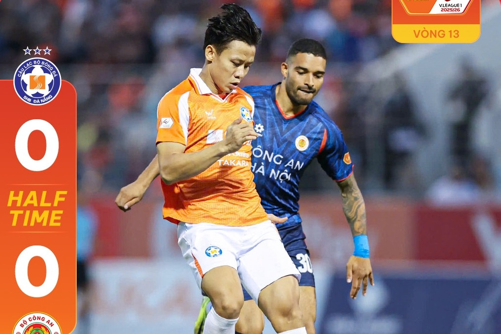 Trực tiếp bóng đá Đà Nẵng 0-0 CAHN: 'Khoan phá bê tông'