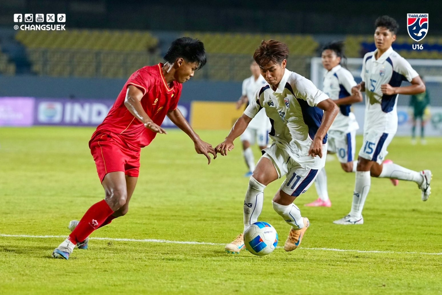 U17 Thái Lan thua sốc Myanmar, nguy cơ bị loại sớm