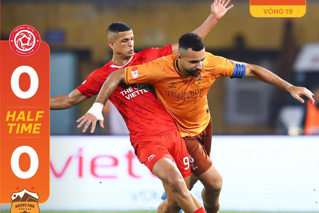 Trực tiếp bóng đá Thể Công Viettel 1-0 HAGL: Trung Kiên bị thủng lưới