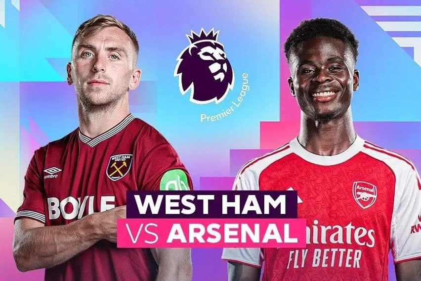 Trực tiếp bóng đá West Ham vs Arsenal: Vòng 36 Ngoại hạng Anh