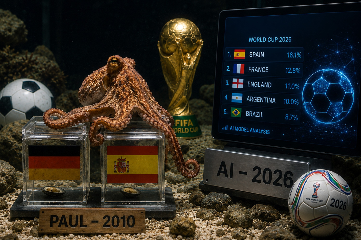 Dự đoán World Cup 2026: Từ Bạch tuộc Paul đến tiên tri AI