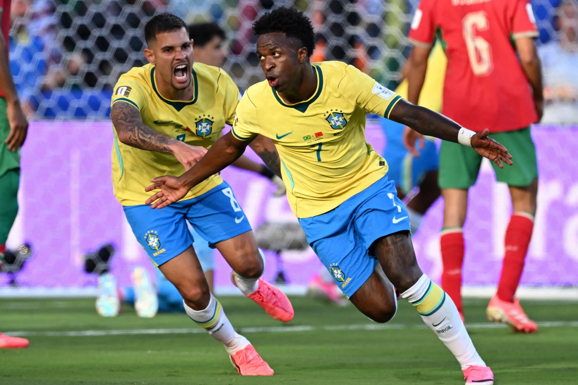 Brazil chia điểm Maroc sau 2 siêu phẩm World Cup 2026