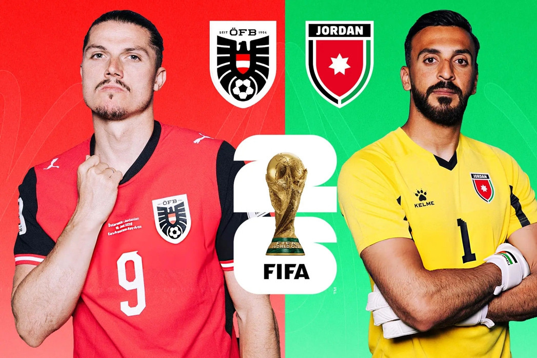 Trực tiếp bóng đá Áo vs Jordan: Bảng J World Cup 2026