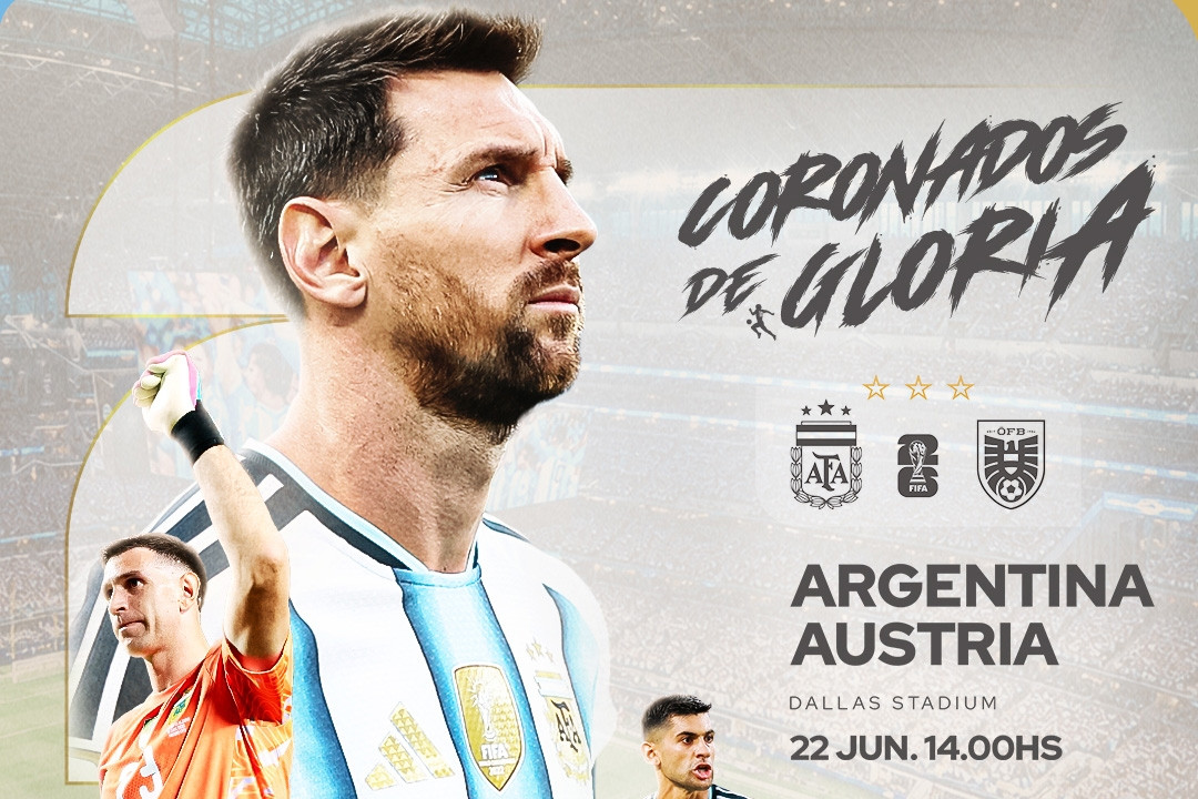 Link xem trực tiếp bóng đá Argentina vs Áo, 0h ngày 23/6