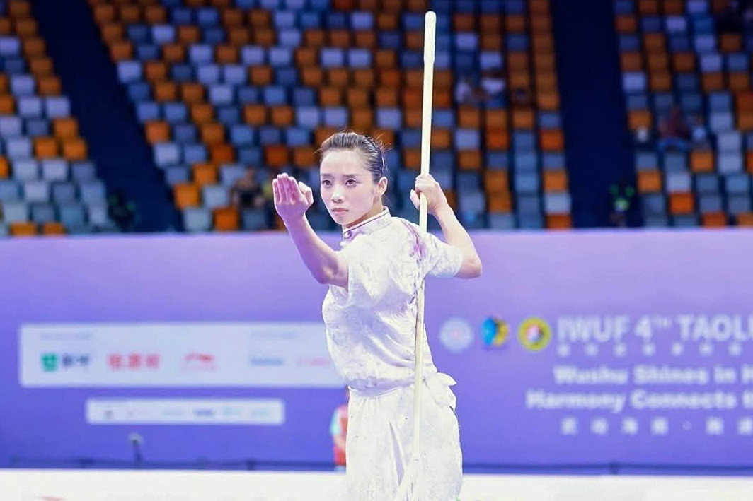 Khoảnh khắc Hoa khôi wushu Dương Thuý Vi giành HCV thế giới
