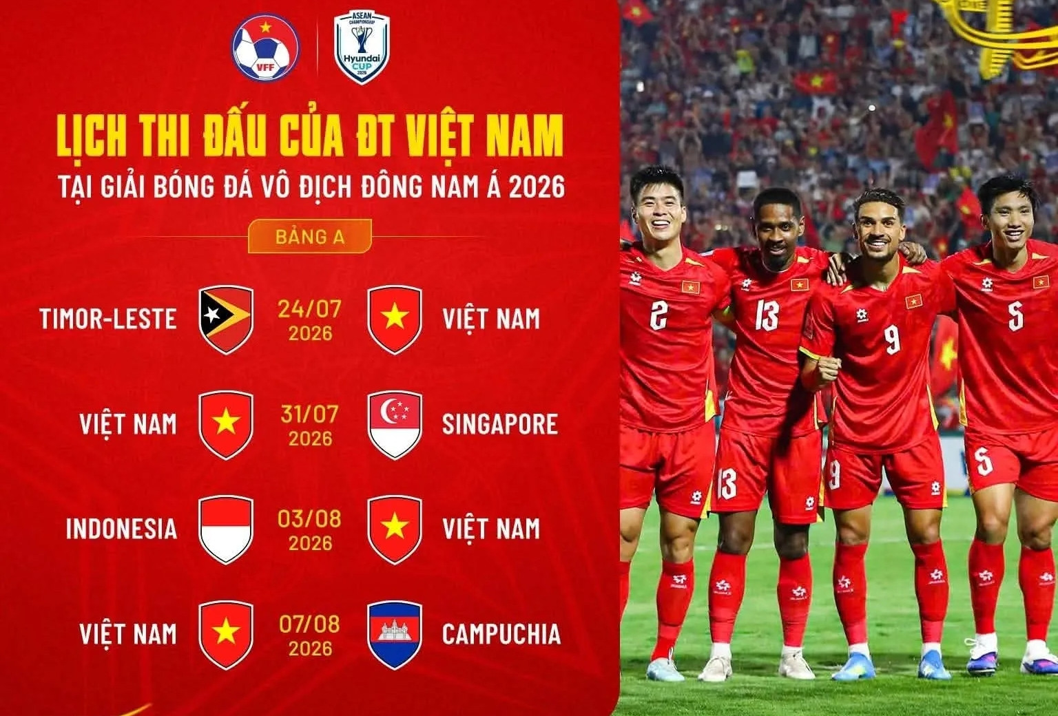 Xem trực tiếp bóng đá ASEAN Cup 2026 ở đâu, kênh nào?