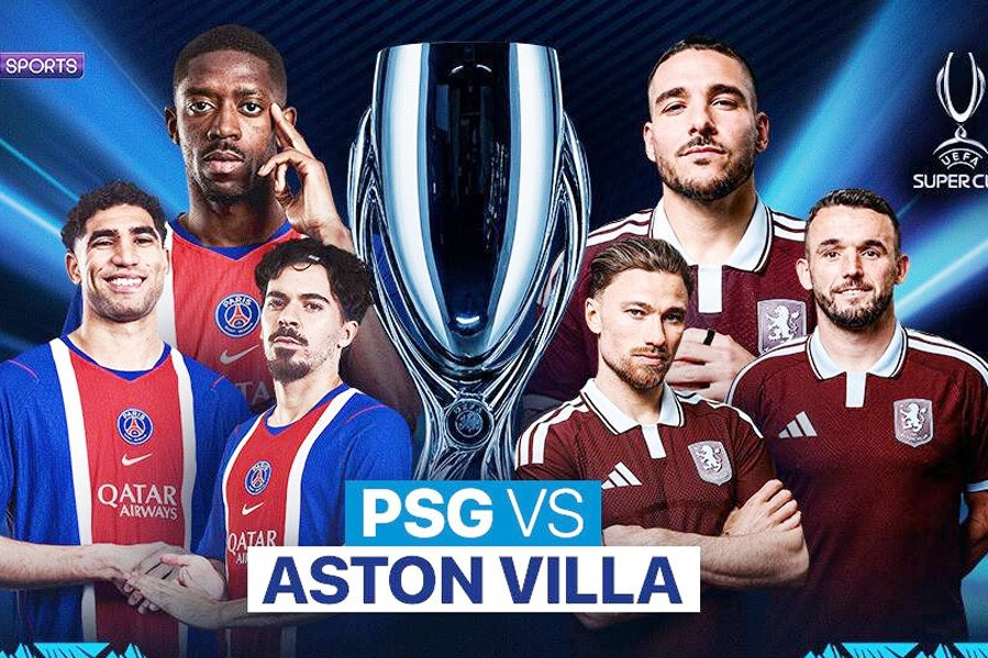 Trực tiếp bóng đá PSG vs Aston Villa: Siêu cúp châu Âu 2026